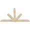 Ekena Millwork Kennewick Rough Sawn Timber Gable Bracket, Douglas Fir, 84"W x 56"H x 2"D x 6"F, 16/12 Pitch GBW084X56X0206KEN00RDF - alternate 5
